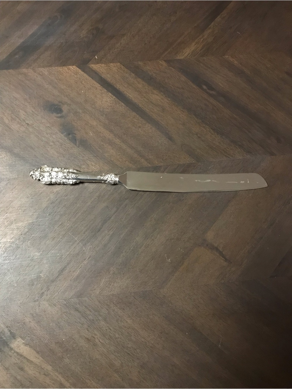 Godinger Baroque Silver Plate Cake Knife